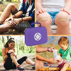 First-Aid Portable-Home Emergency-Kit Car-Travel - 299Pcs Urgent Basic First Aid Set Earthquake Emergency Kit Outdoor Backpacking Gear for Hiking Office Purple AMORNING