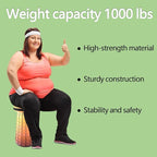 ALEVMOOM 2025 Upgraded XXL Collapsilbe Stool with Cushion,More Sturdy and Height 19.7",D11.8,Portable and Lightweight Adjustable Chair Telescoping Stool for Camping Hiking BBQ Max Loading 1000Ibs