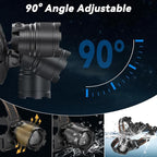 KYEKIO 3Pack Rechargeable Headlamps for Adults, 9900L Super Bright Head Lamps LED Rechargeable, 4Mode Head Lights for Forehead Hard Hat, Adjustable Focus 90°Headlight, Waterproof LED Headlamp Camping