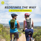 Nepest Hydration Backpack with 2L Water Bladder for Cycling, Water Backpack for Hiking Running, Lightweight Hydration Pack, Grey