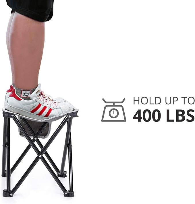 TRIPLE TREE 1 Pack Camping Stool, Portable Folding Stool with Carry Bag,400 LBS Capacity, Suitable for Outdoor Walking Hiking Fishing
