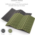 AceCamp 3940 Portable Lightweight Mini Waterproof Folding Mat, Foam Sitting Pad for Outdoor Activities, Foldable Kneeling and Seat Cushion for Comfort, Red