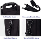 Taygeer Laptop Bag 15.6 Inch, Business Briefcase Gifts for Men Women, Water Resistant Messenger Shoulder Bag with Strap, Premium Office Bag, Carry On Laptop Case for Notebook/Computer/Laptop, Black