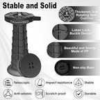 2025 Upgraded Taller 52cm Collapsible Stool with Cushion,Portable Seat,Telescoping Stools,Adujstable Camping Folding Chair for Adults,Maximum Loading 550Ib for Garden Travel Fishing BBQ