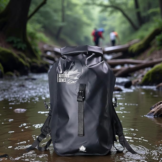 Dry Bags Waterproof Backpack, Waterproof backpack for Water sports,boating,Floating,hiking, camping and other outdoor activities 25L.(Black)