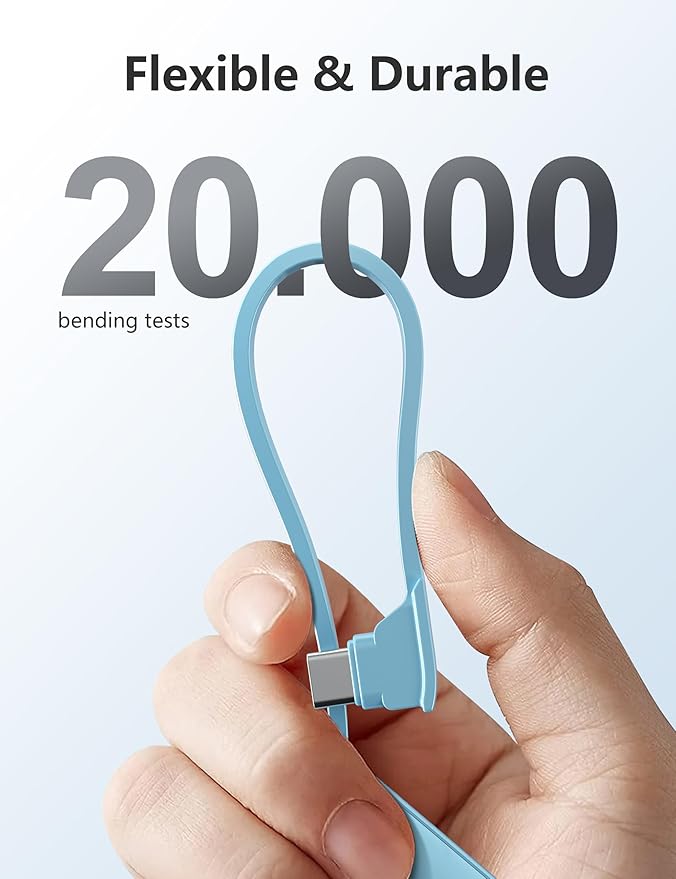 Portable Charger Power Bank with Built-in Cable & AC Plug, 10000mAh Fast USB-C Charger, Slim Mini Battery for iPhone 16/15/14/13/Pro/Max & All USB-C Devices