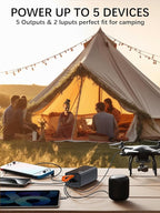 80000mAh Power Bank Fast Charging, 30W PD & QC 3.0 High Capacity Portable Charger, 5 Output 2 Input USB-C Large Battery Pack with LED Display for Phone Tablet Outdoor Camping Travel Office