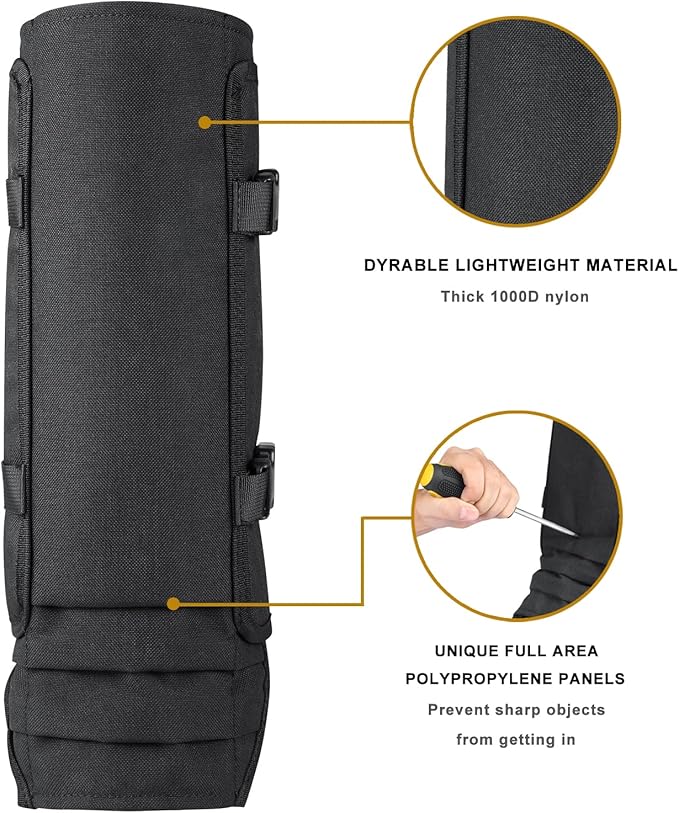 TREKMASTER Snake Gaiters Snake Chaps: Waterproof Snake Guards Snake Bite Protection for Lower Legs, Snake Proof Gaiters