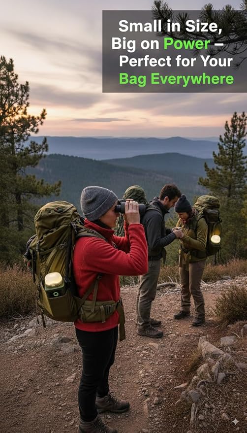 Alpatronix Camping Portable Power Station 198.4Wh (62000mAh), 100W Fast Charging Power Bank with Detachable LED Lights, Outdoor Generator with LifePO4 Battery for Home Backup, Travel & Emergencies.