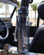 OLDLEY 32 oz Water Bottle, Motivational Water Bottle with Time Marker, Sports Water Bottle With Strap, Leakproof & BPA Free Large Water Bottles for School, Gym, Travel, Tritan, Transparent Ink Blue