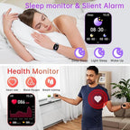 Smart Watch for Men Women Fitness: Make Answer Call Digital Mens Watches Waterproof Running Pedometer Smartwatch for Android Phone iPhone Samsung Compatible Sleep SpO2 Heart Rate Monitor Step Tracker