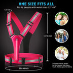 LED Reflective Vest Safety Gear, Light Up Vest for Night Walking Cycling, High Visibility Running Vest with Reflective Strips