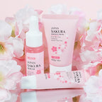 LAIKOU Skin Care Set JAPAN SAKURA Beauty Gift Sets Skin Care Kit with Serum, Eye Cream, Face Cream Travel Kit for Women Wife Mom Teen Girls TSA-friendly Sizes Christmas Gift 3pcs