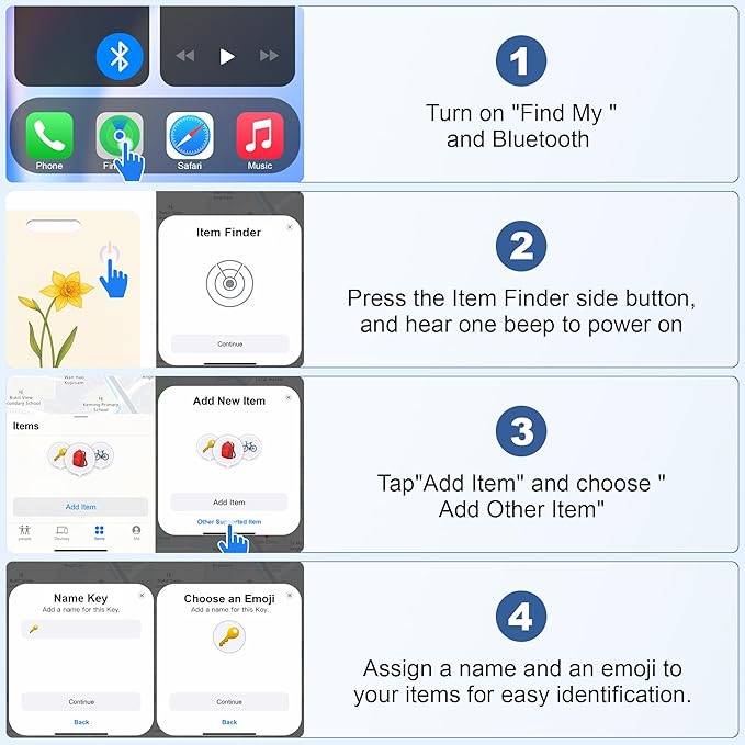 Wallet Tracker Card (iOS Only), Rechargeable Bluetooth Smart Tracking for Apple Find My Compatible Anti Tracker for Men Women Slim Item Locator for Purse Passport Key Luggage Tag (1Pcs/MAR FLR)