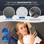Hikenture Camping Pillow with Removable Cover - Ultralight Inflatable Pillow for Neck Lumbar Support - Upgrade Backpacking Pillow - Washable Travel Air Pillows for Camping, Hiking, Backpacking
