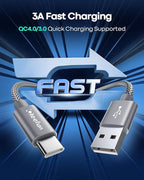 CLEEFUN USB C Cable 3ft, 5-Pack USB A to Type C Charger Cord Fast Charging for iPhone 17 16 15 Pro Max Air Plus, for Samsung Galaxy S25 S24 S23 S22 S21 S20 S10 A17 A16 A15 A56 A55 A26 A35 A36 A71