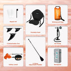 FunWater Inflatable Stand Up Paddle Board with Premium SUP Paddleboard Accessories, Anti-Slip EVA Deck, 11'/10'6'' Paddle Boards for Adults & Youth of All Skill Levels