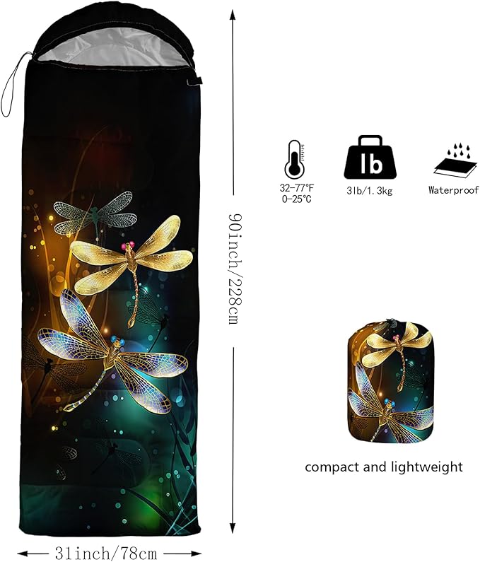 AILONEN Pink Lovely Rabbit Sleeping Bag for Girls Kids Adults,Warm and Cool Weather,Lightweight,Waterproof Backpacking,Cartoon Flowers Printed Bunny Sleeping Bag for Camping