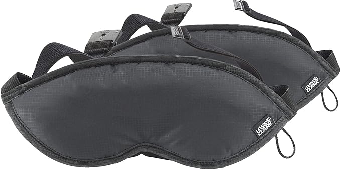 Lewis N. Clark Comfort Eye Mask + Sleep Aid to Block Light for Travel, Airplane, Hotel, Airport, Insomnia + Headache Relief with Adjustable Straps, 2 pack, Black