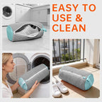2PCS Shoe Washing Machine Bgs,Laundry Shoe Bags for Washer and Dryer, Reusable and Durable Zipper Sneaker Shoe Washing Bag, Tennis Shoe Cleaning Bag for All Shoe Types (Grey)