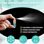 Zhehao 100 Pcs Mini Spray Bottles 2 ml Clear Glass Perfume Bottles Refillable Fine Mist Perfume Atomizer Portable Empty Sample Containers for Cleaning, Essential Oils, Travel (Gold Cap)