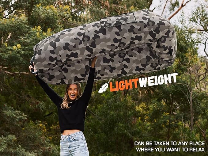 WEKAPO Inflatable Sun Lounger, Air Sofa, Hammock, Portable, Waterproof and Leak-Proof, Ideal for Backyard, Beach, Travel, Camping, Picnics and Music Festivals