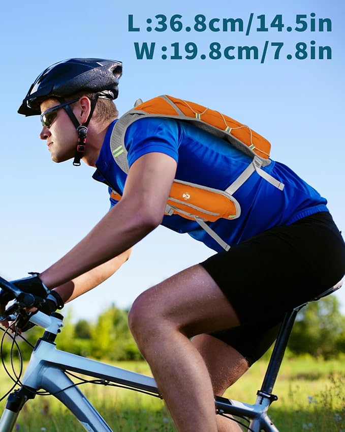 Running Hydration Vest with a 2L Water Bladder, Hydration Pack Lightweight Water Backpack for Running Hiking Cycling Marathon Trail for Men Women