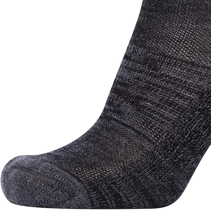 EnerWear 4 Pack Women's Merino Wool Outdoor Hiking Trail Crew Sock