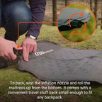 Crua Self Inflating Camping Mattress Sleeping Pad – Camping Air Mattress with Self-Inflating Valve, Quick and Easy Set Up, Ideal for All Weather and Hiking Backpacking