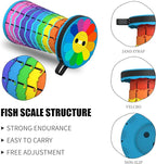 Portable Stool with Swivel Cushion Bag&Carabiner,Collapsible,More Sturdy and Lightweight Camping Telescoping Stool for Mountain Hiking BBQ,Max Load Capacity 440LBs