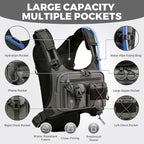 USA Original Patent Running Hydration Vest Backpack, Lightweight Chest Pack with 2.0L Water Bladder Bag Daypack for Hiking Running Cycling Race Marathon for Women Men