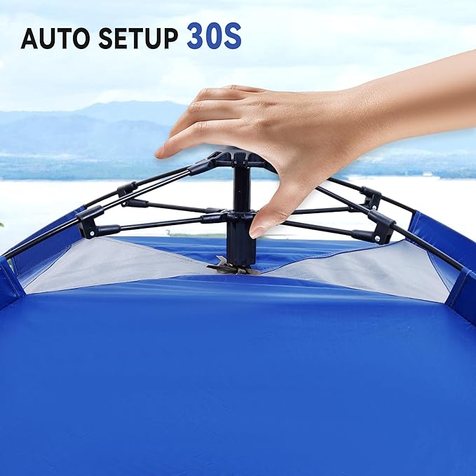 1/2/3/4 Person Tents Waterproof&Windproof Family Tents Camping-Tent,Lightweight Portable Pop Up Tent for Camping,Hiking,Mountaineering or Beach Easy to Set Up Adventures Carry Bag