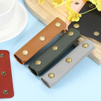 uxcell 4Pcs Handbag Handle Cover, PU Leather Luggage Handle Wraps, Luggage Grip Protector for Purse Tote Bag Suitcase, Dark Green
