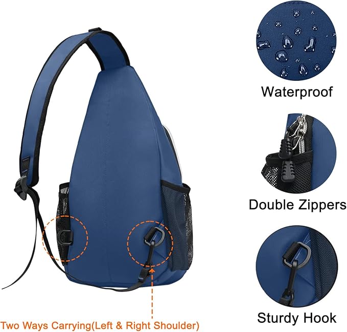 MOSISO Sling Backpack, Multipurpose Crossbody Shoulder Bag Travel Hiking Daypack