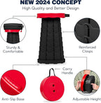 Collapsible Stool with Cushioned Carry Case, 400lbs Max Weight, Lightweight Portable Retractable Foldable Telescoping Camping Stool for Adults Outdoor Fishing Hiking Travel BBQ