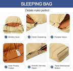 Ultralight Down Sleeping Bag for Adults with 600 Fill Power, Compact Sleeping Bag for Backpacking, Hiking and Camping