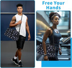 Apenze Small Gym Bag 14 inch lightweight Carry On Mini Duffel Bag for Travel Sport - Polka Dot Blue
