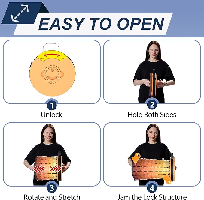 ALEVMOOM Upgraded XXL Telescoping Stool with Cushion,Taller 50cm Wider 30cm Collapsible More Sturdy Capacity 1000Lbs,Portable Camping Adjustable Stool for Garden Fishing Hiking Mountain BBQ (Fire)