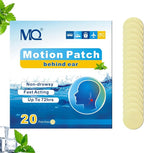 MQ 20ct Motion Sickness Patches, Light Color, Sea Sickness Patches Non Drowsy & Waterproof, Cruise Ship Travel Essentials, Fast Acting & Long Lasting 72H
