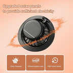 Solar Fan Hat with Removable Dual Fans – Wide Brim Cooling Cap with USB & Solar Charging, 3-Speed Adjustable, Black, One Size for Men & Women