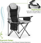 Camping Chairs 2 Pack, Camp Chair for Adults, Folding Chairs for Outside, Support 380 LBS, Portable Travel Lawn Outdoor Camping Chairs with Cup Holder & Cooler Bag, Sports Chairs for Baseball