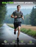 Chest Bag for Men with Expandable Accordion Structure, Running Vest for Outdoors, Chest Pack for Cycling, Hiking