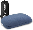Memory Foam Camping Pillow - Lightweight & Portable Small Travel Pillow for Airplane & Train Travel, Camping, Backpacking, Removable Washable Cover, Easy to Clean, Includes Storage Bag