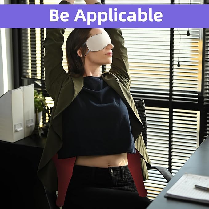 4 Pcs Ultralight Inflatable Portable Pillows, with 1pcs ice-Silk eyeshade and a Small air Pump. Compressible, Comfortable, Ergonomic Pillowfor Neck Lumbar Support and Camp Sleeping, 4 Colors