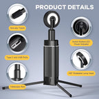 BIAT Telescopic Camping Light 1PCS, Camping Lantern Rechargeable, Led Work Light with Stand Battery Powered 10800mah, Portable Camping Lamp and Flashlight, Camping Lights for Hiking, Camping, Fishing