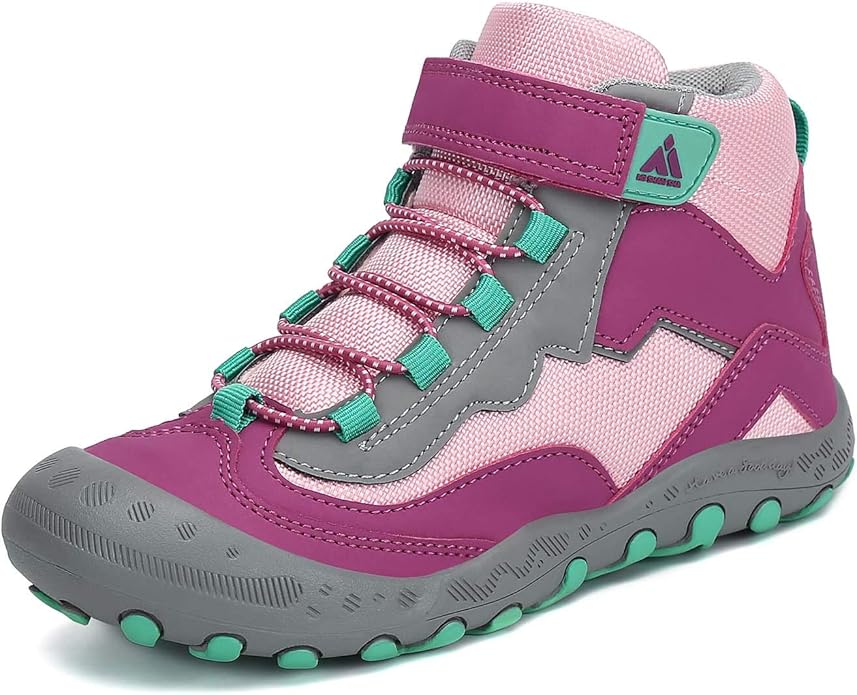 Mishansha Kids Hiking Boots Toddler Girls Boys Hiking Shoes Water-Resistant Anti-Collision Non-Slip Athletic Outdoor Trekking Boots