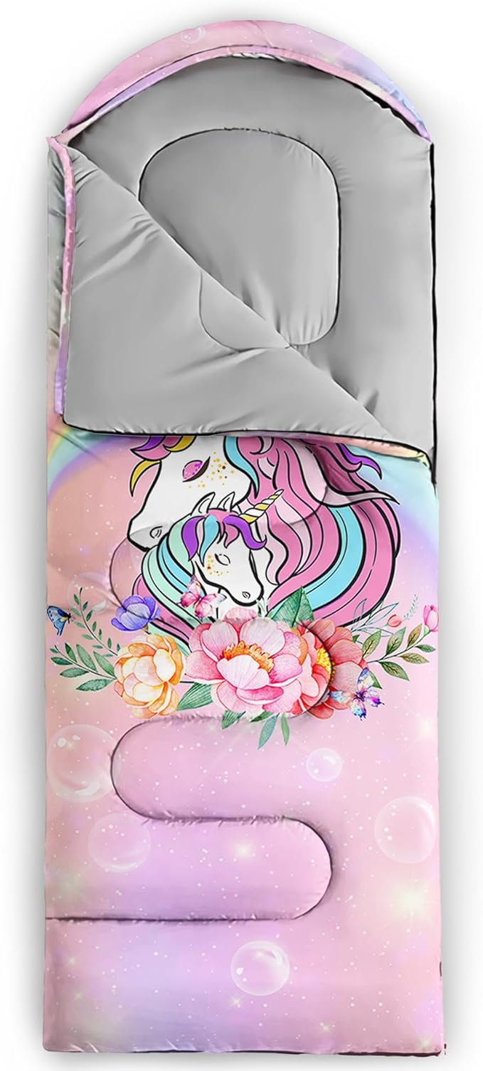 BSNTHO Camping Sleeping Bags,3 Season Warm & Cool Weather,Lightweight,Waterproof Sleeping Bags for Adults & Kids,Traveling,and Outdoors,Camping Gear Equipment