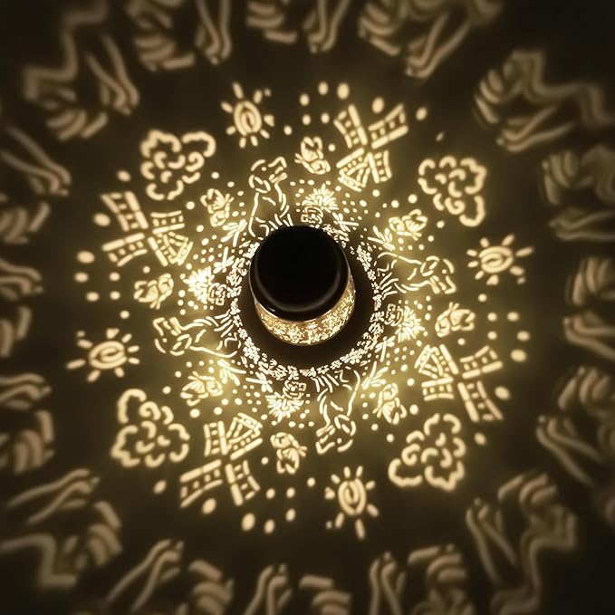 Lawn Social Solar Lanterns Outdoor Waterproof, Dog Metal Hanging Solar Lights for Outside, Garden Decor Birthday Gifts for Women Mom Grandma, Outdoor Lantern for Patio Yard Walkway Balcony Porch