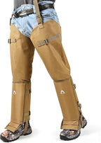 Snake Guard Chaps Waterproof Snake Chaps for Hunting Snake Bite Protection Gear Adjustable Size Snake Proof Gaiters Fit for Men & Women Anti-Snake Gaiters for Legs Cover From Ankle to Thigh