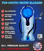 Hydration Pack with 2L or 3L Water Bladder & Cooler Bag > Keeps Drink Cool & Protects Bladders > Camelback Reservoir for Hydration Backpack, Tasteless & BPA Free, Quick Release Tube & Shutoff Valve
